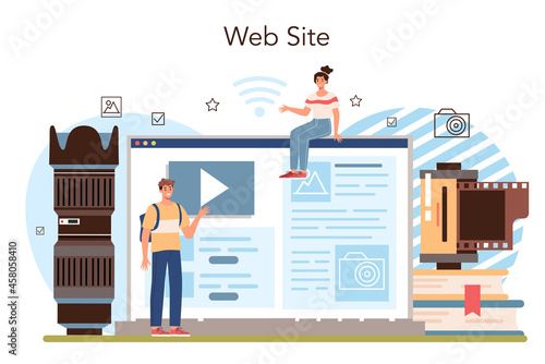 Photography school club or course online service or platform
