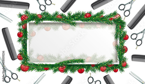 Friseur Banner für die Weihnachtszeit