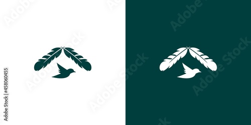 unique and attractive birdhouse logo design