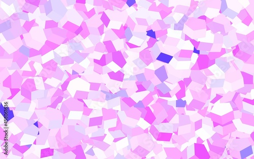 Light Purple, Pink vector template in hexagonal style.