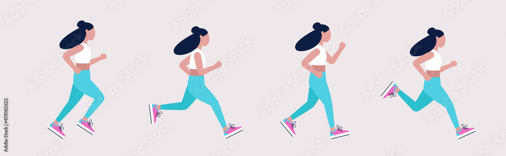 Fototapeta premium Jogging woman