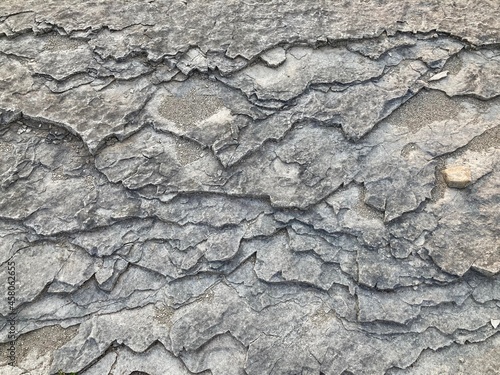 texture of river bedrock photo