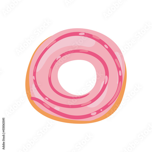 sweet pink donut