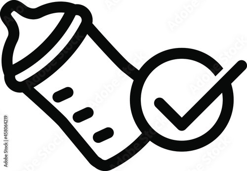 anti-colic baby bottle icon