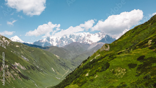 Mountain, alps, view, snow