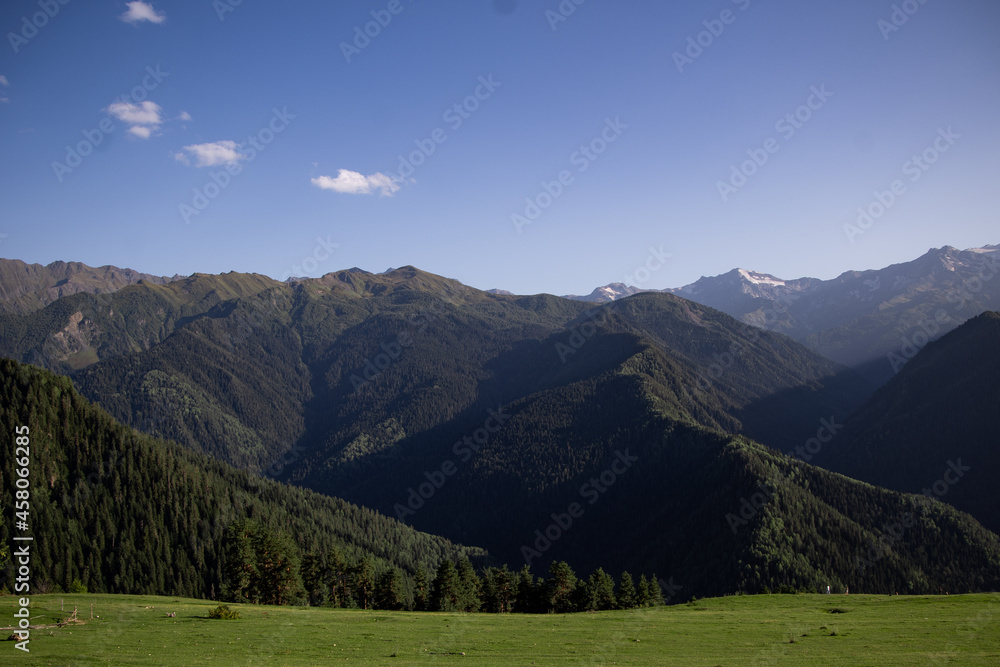 Obraz premium Mountain, alps, view, snow