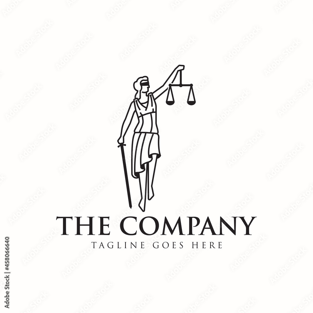 Lady Justice Logo design Lady Justice Logo design