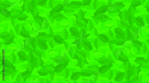 Green leaves vector background. Texture illustration.
