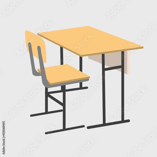 School desk. Desk for children