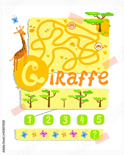 Funny Children card board games animals for school and kindergarden
