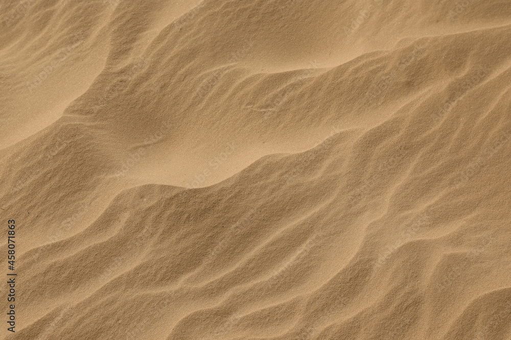 Closeup view of sand dune in desert as background Closeup view of sand dune in desert as background
