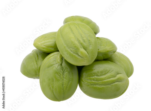 Sato seeds, bitter bean isolated on white background.