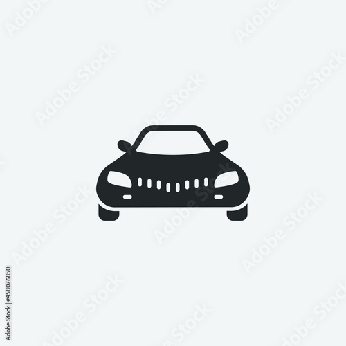 Car vector icon illustration sign