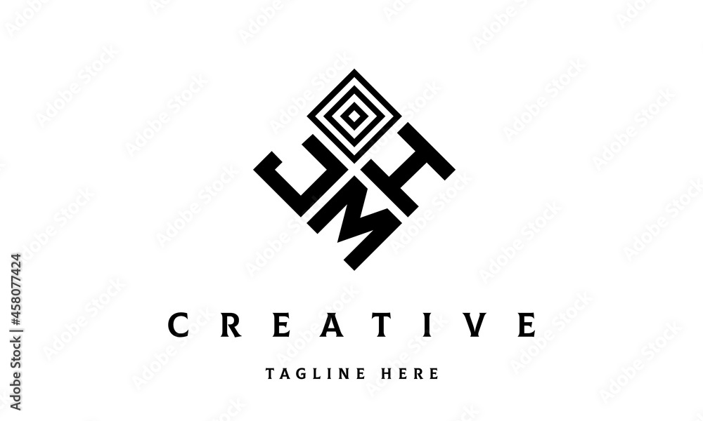 JHM square three latter logo vector JHM square three latter logo vector
