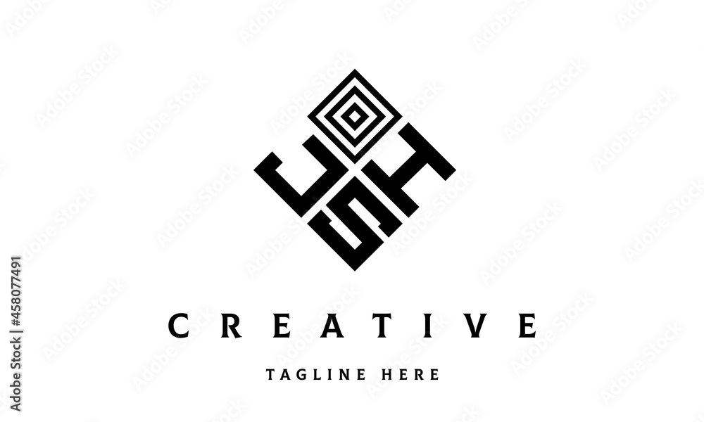 JHS square three latter logo vector JHS square three latter logo vector