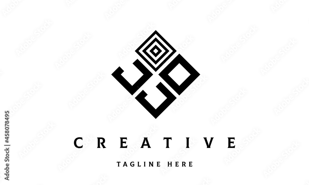 JOJ square three latter logo vector JOJ square three latter logo vector