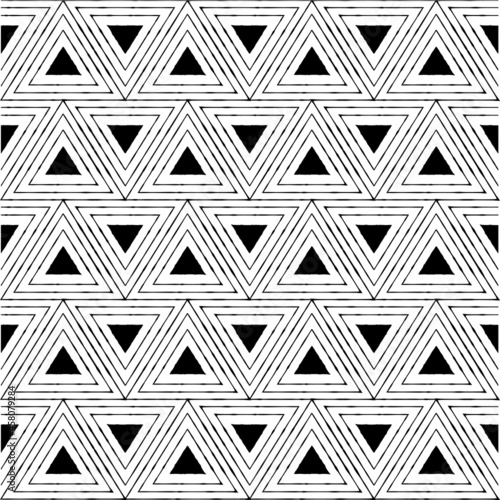 Black triangle seamless pattern.