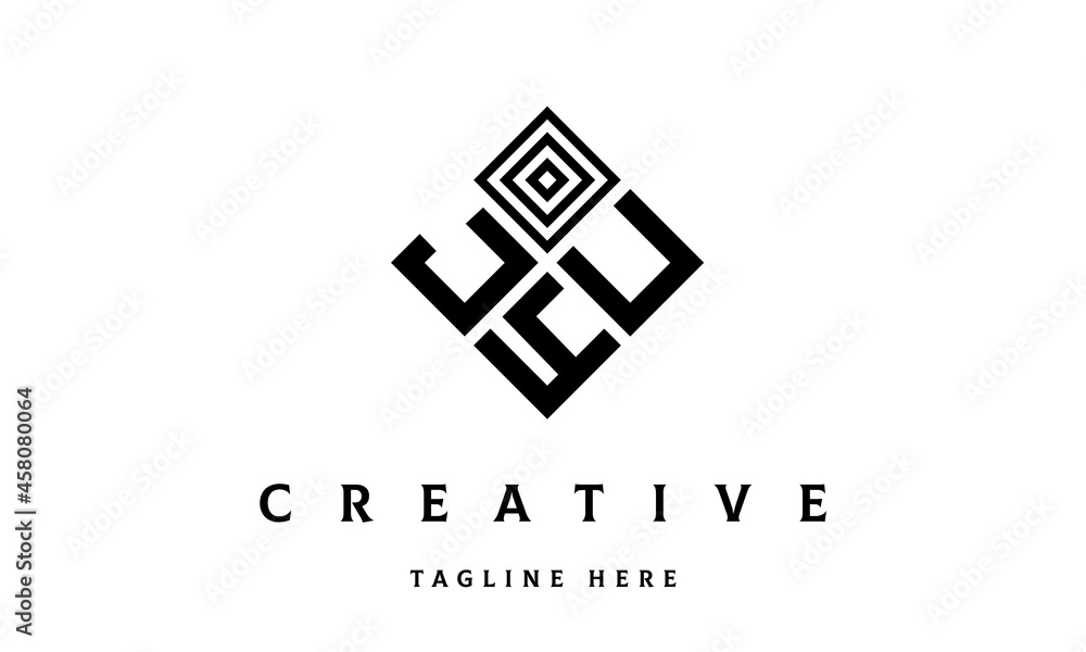 JUY square three latter logo vector JUY square three latter logo vector