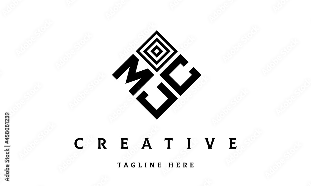 MCJ square three latter logo vector MCJ square three latter logo vector