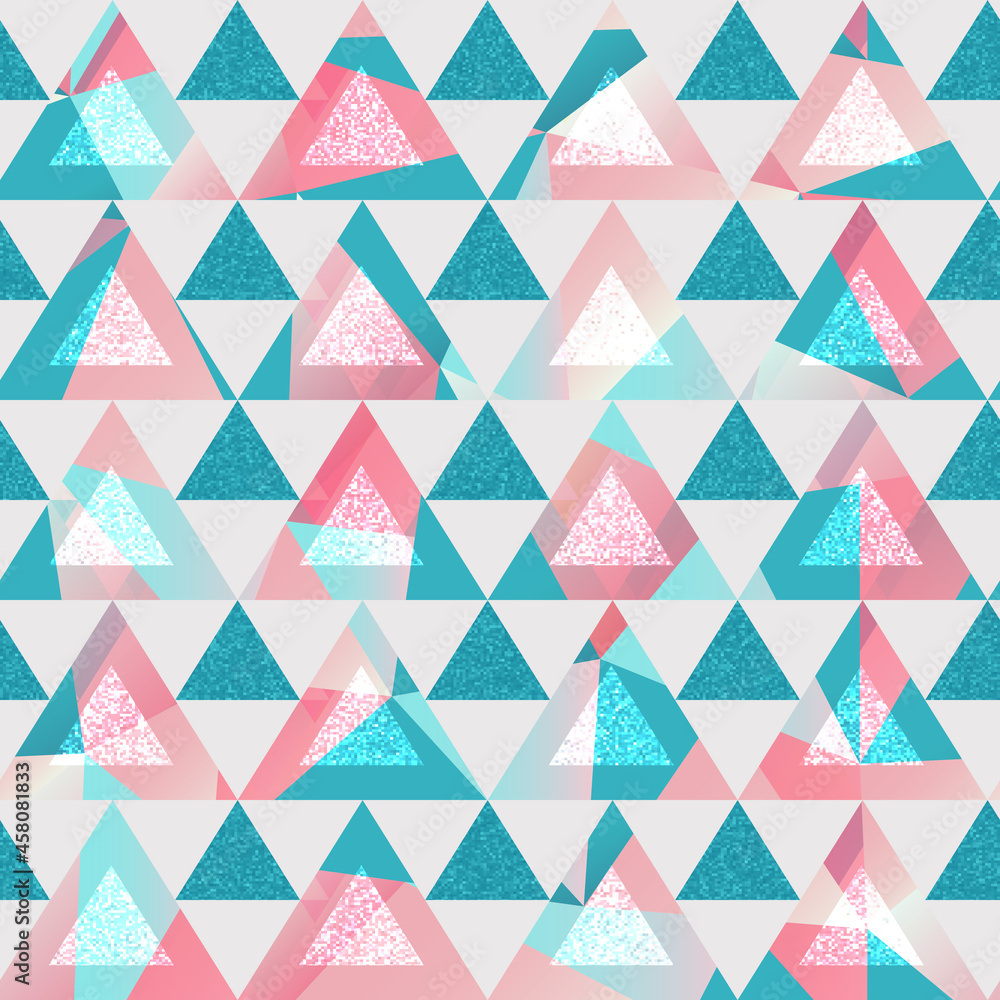 Triangles seamless pattern. Triangles seamless pattern.