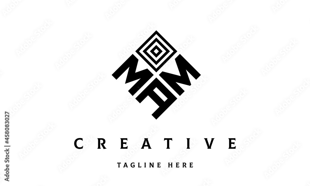 MMA square three latter logo vector MMA square three latter logo vector