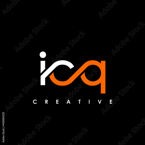 ICQ Letter Initial Logo Design Template Vector Illustration