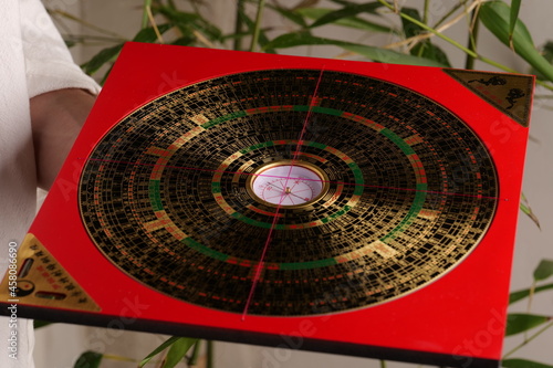 geomantic compass for feng shui photo