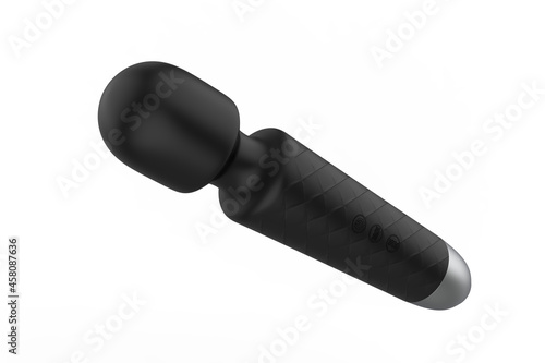 The Original Wireless 20x Multi-Speed Vibrations Compact Power Personal Handheld Wand Massager. 3d illustration photo