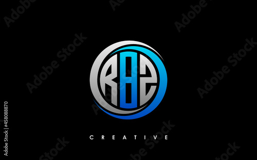 RBZ Letter Initial Logo Design Template Vector Illustration