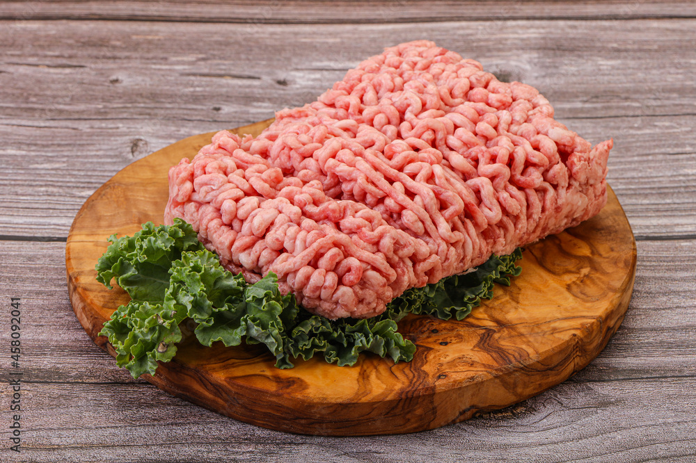 Raw pork minced meat for cooking Raw pork minced meat for cooking