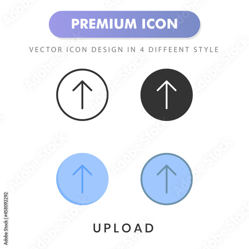 upload icon for your website design, logo, app, UI. Vector graphics illustration and editable stroke.