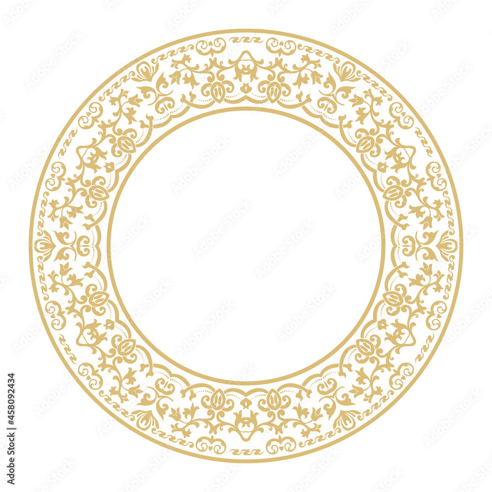 Circular baroque ornament. Circular baroque ornament.