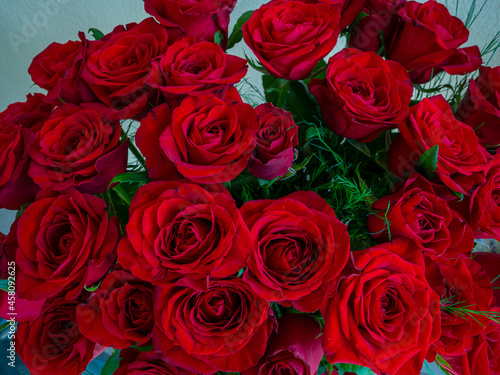 red roses, bouquet, gift, beautiful flowers