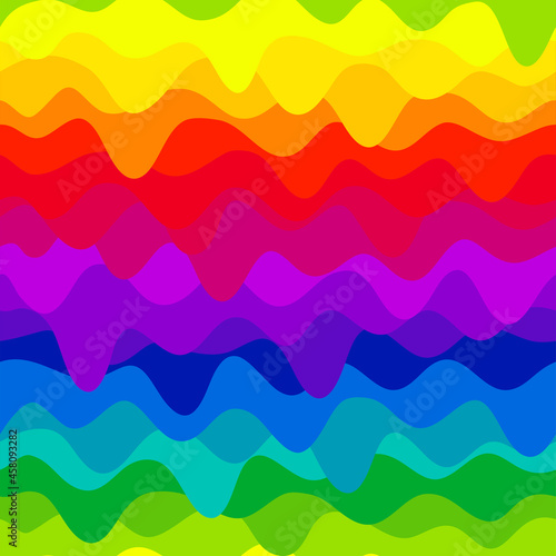Bright rainbow glaze seamless pattern, vector illustration. Texture for fabric, wrapping, wallpaper. Decorative print.