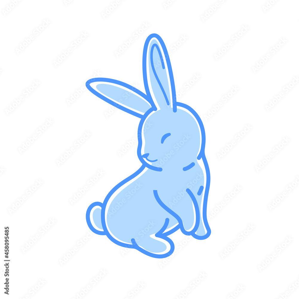 Cartoon rabbit, cute character for children. Vector illustration in cartoon style for abc book, poster, postcard. Cartoon rabbit, cute character for children. Vector illustration in cartoon style for abc book, poster, postcard.