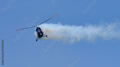 Heliforce aerobatic helicopter during the flight show