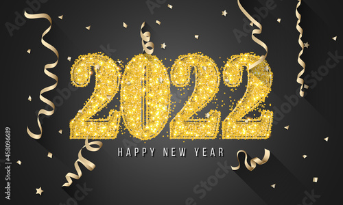 2022 New Year. 2022 Happy New Year greeting card. 2022 Happy New Year background.