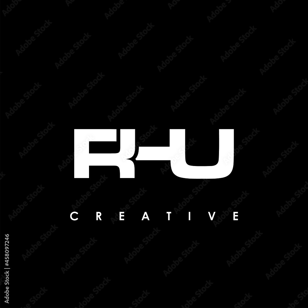RHU Letter Initial Logo Design Template Vector Illustration RHU Letter Initial Logo Design Template Vector Illustration