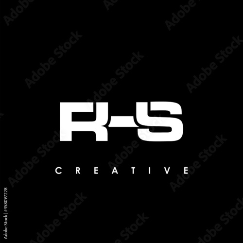 RHS Letter Initial Logo Design Template Vector Illustration photo