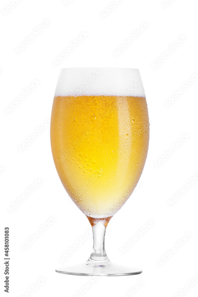 Beer glass isolated on white background Beer glass isolated on white background