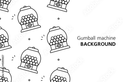 Gumball machine background. Icon design. Template elements. isolated on white background