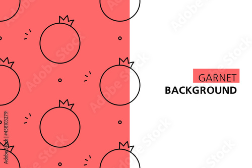 Garnet background. Icon design. Template elements. isolated on white background