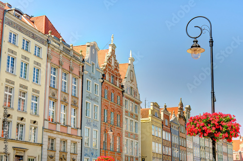 Gdanks Old Town, Poland, HDR Image photo