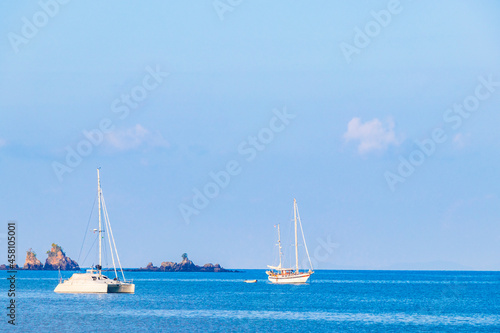 Tropical Paradise island Koh Phayam Aow Yai Beach landscape Thailand.