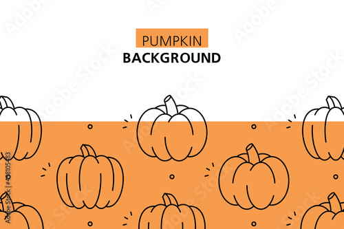 Pumpkin background. Icon design. Template elements. isolated on white background