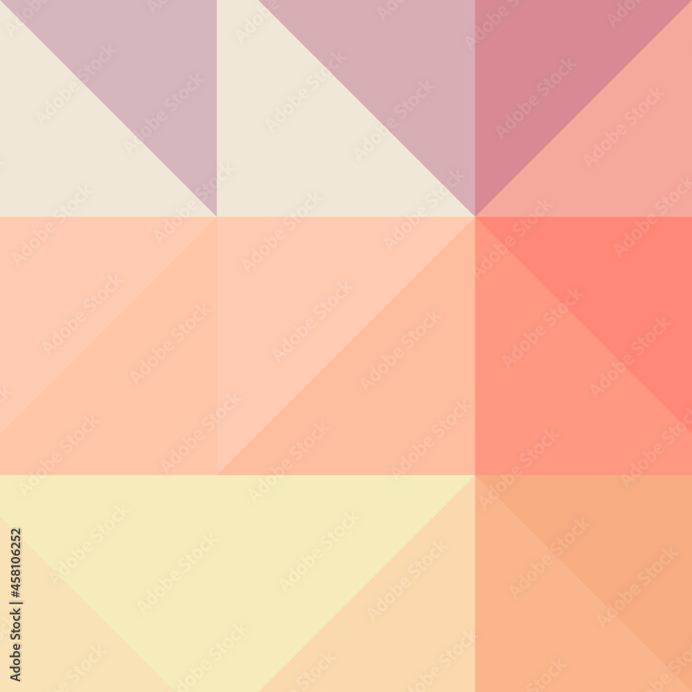 Fototapeta premium Abstract color Low-Polygones Generative Art background illustration