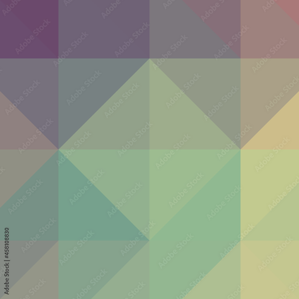 Fototapeta premium Abstract color Low-Polygones Generative Art background illustration