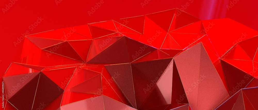 Connection of dots and lines structure on dark background. Red abstract polygona Connection of dots and lines structure on dark background. Red abstract polygona