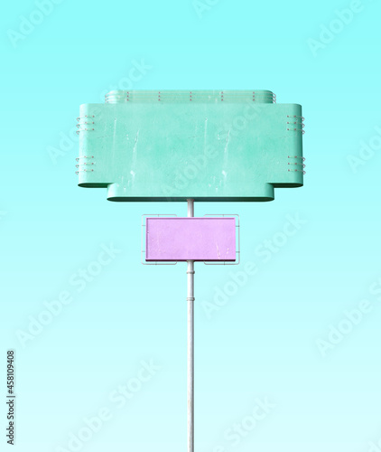 Photography retro sign on isolated background
