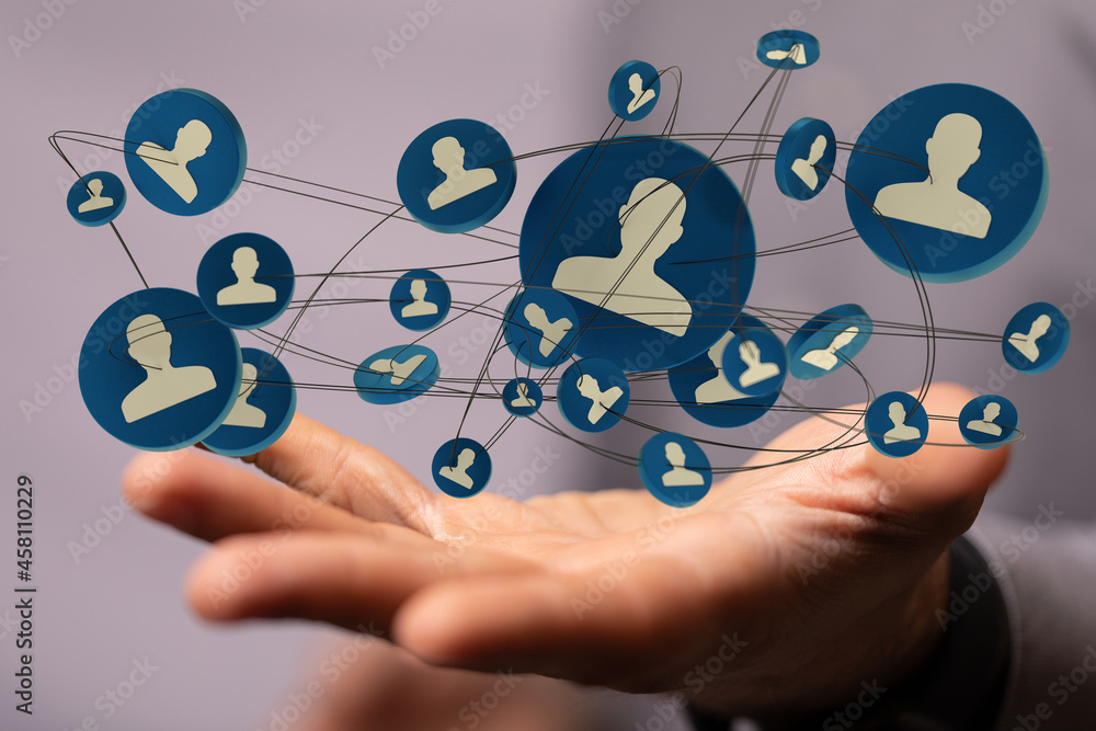 Business and communications group digital Business and communications group digital
